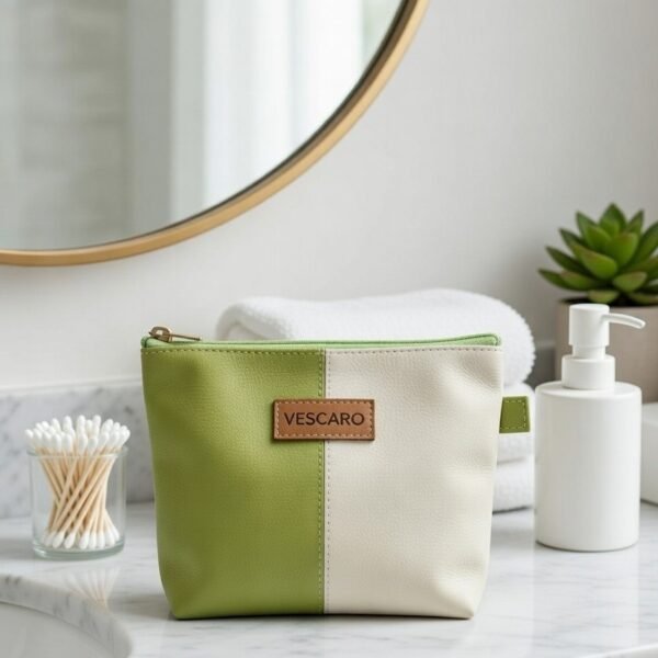 VESCARO Medium Designer Pouch Cosmetic Bag